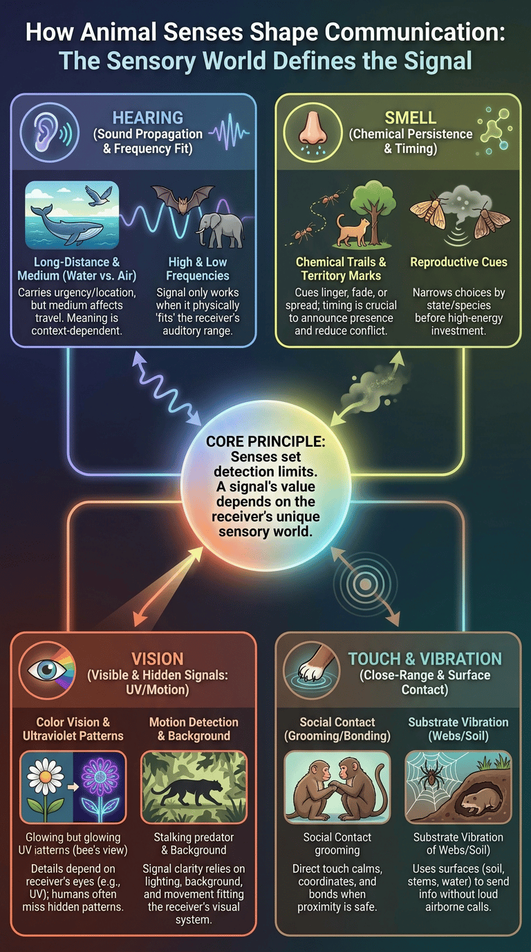 Animal Communication: How Animals Send Signals infographic
