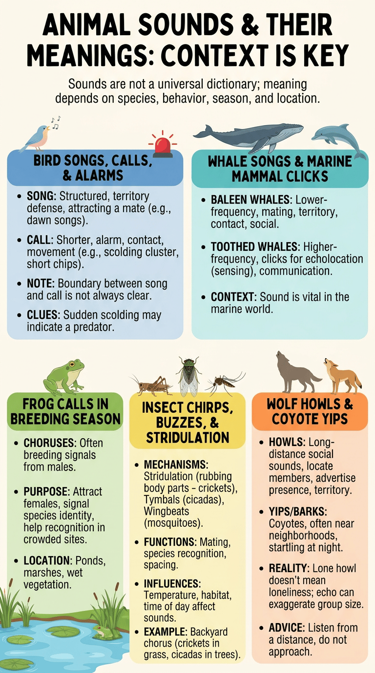 Animal Sounds and What They Mean infographic section 2