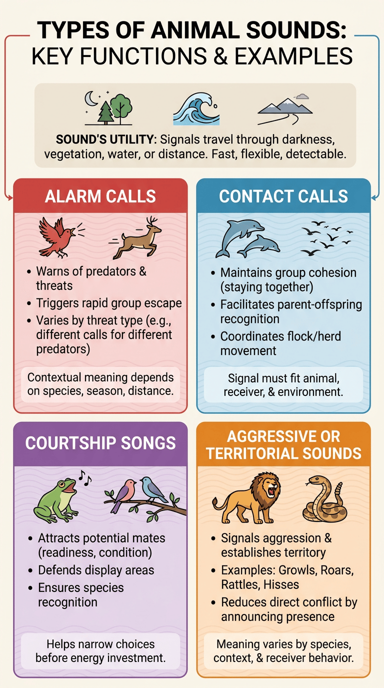 Animal Sounds and What They Mean infographic