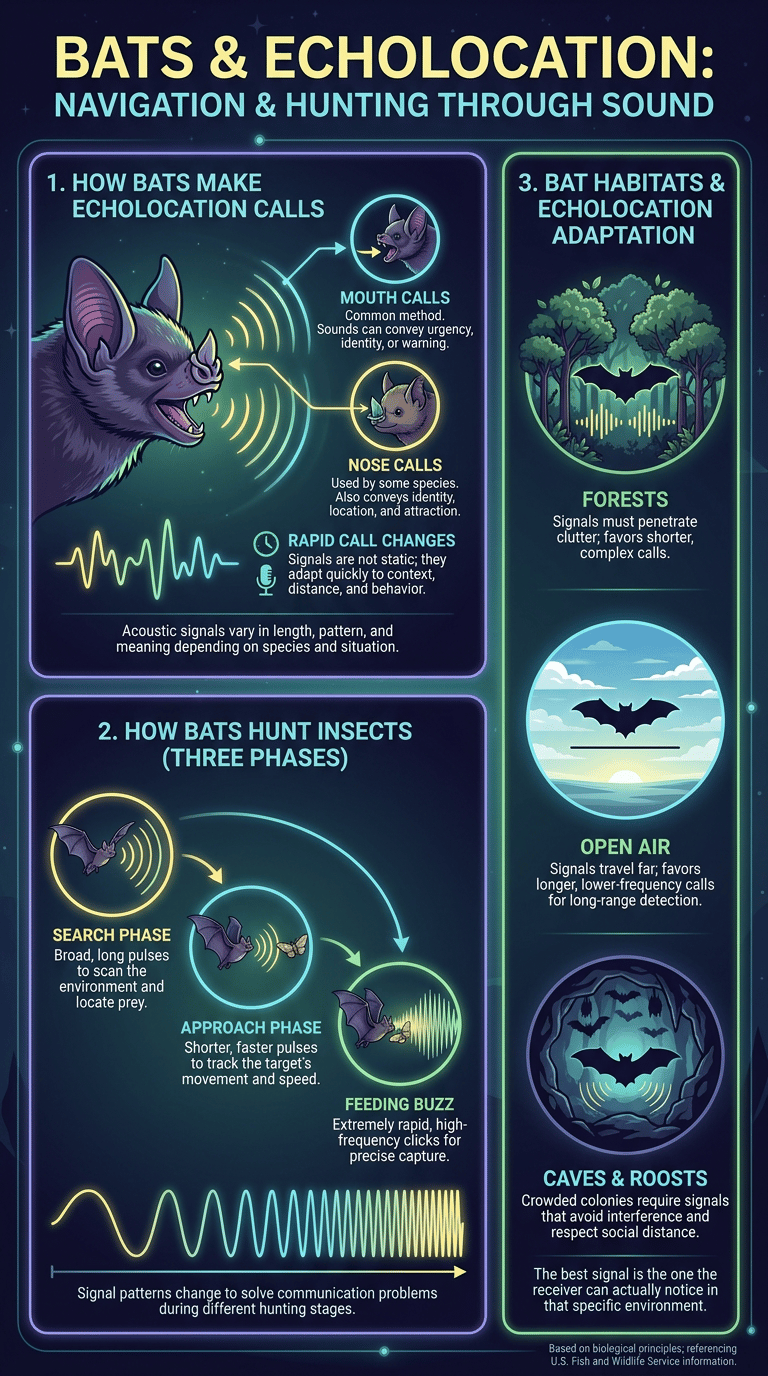 Animals That Use Echolocation infographic