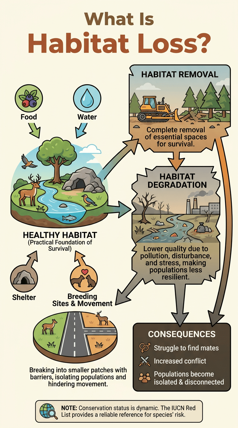 Habitat Loss and Animals infographic