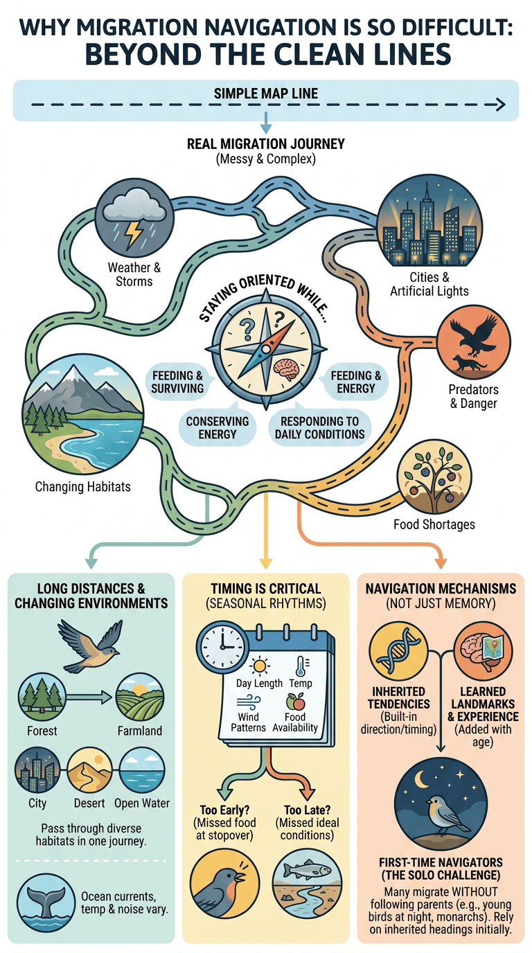 How Animals Find Their Way During Migration infographic section 1