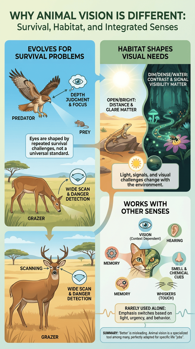 How Animals See the World infographic section 1