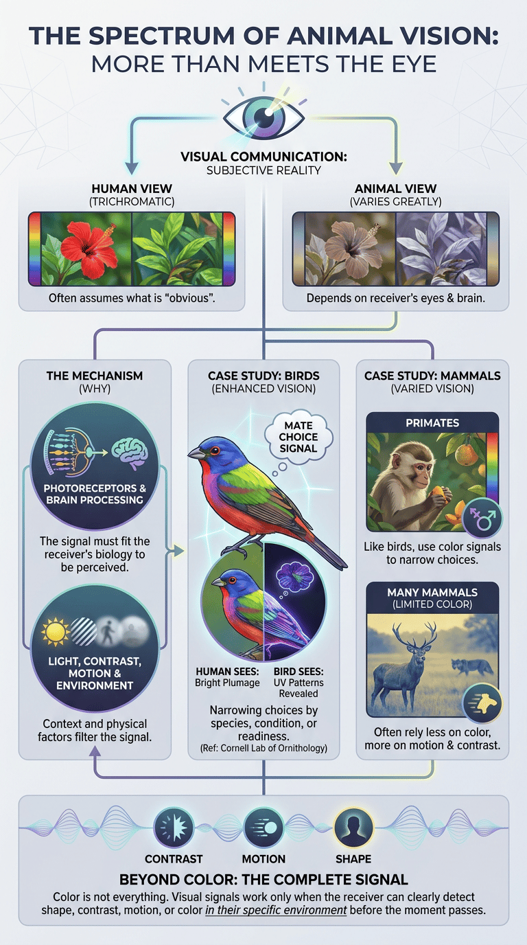 How Animals See the World infographic