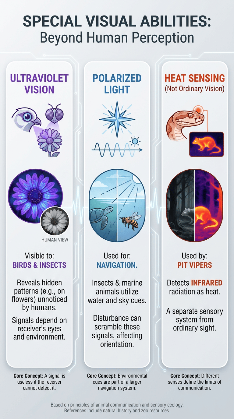 How Animals See the World infographic