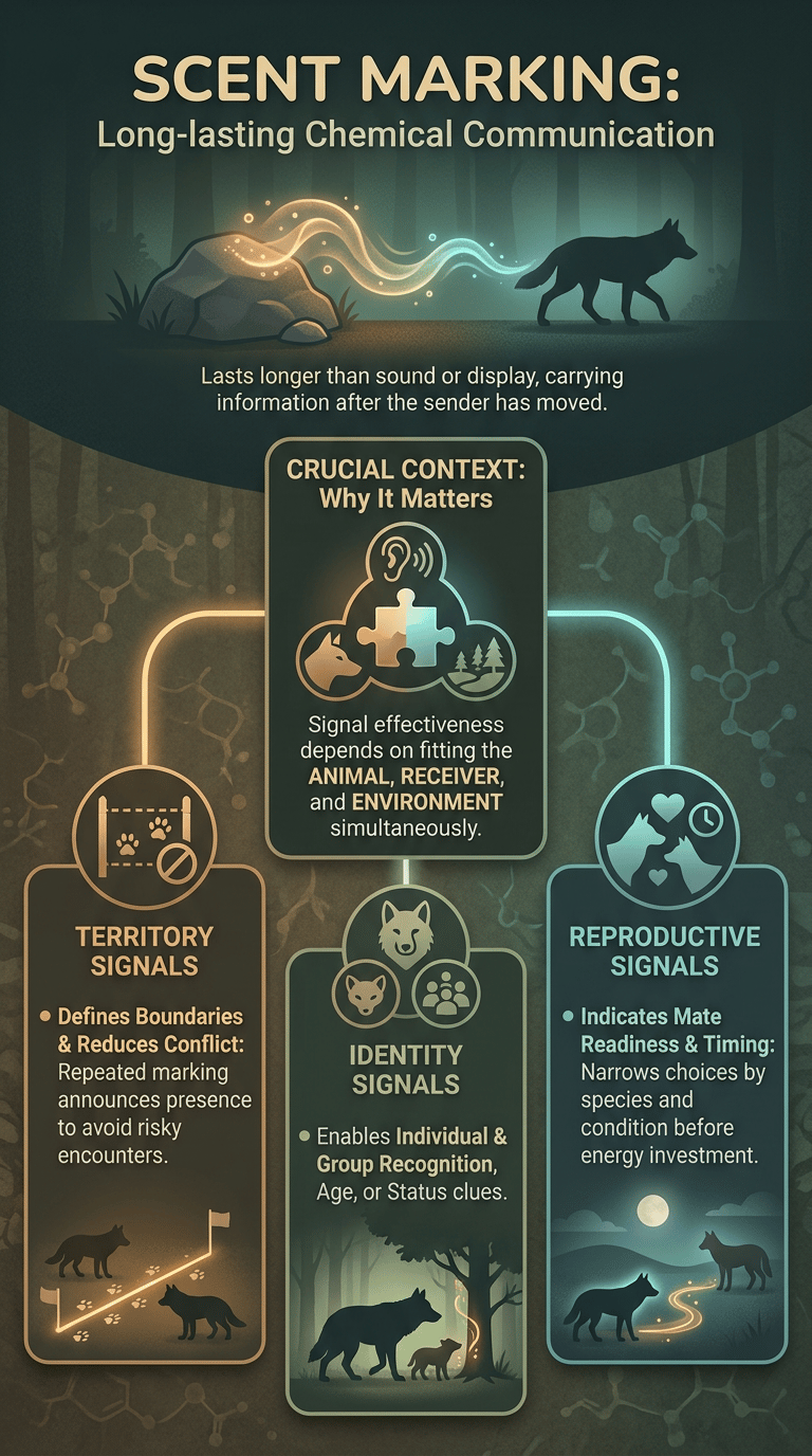 How Animals Use Smell to Communicate infographic