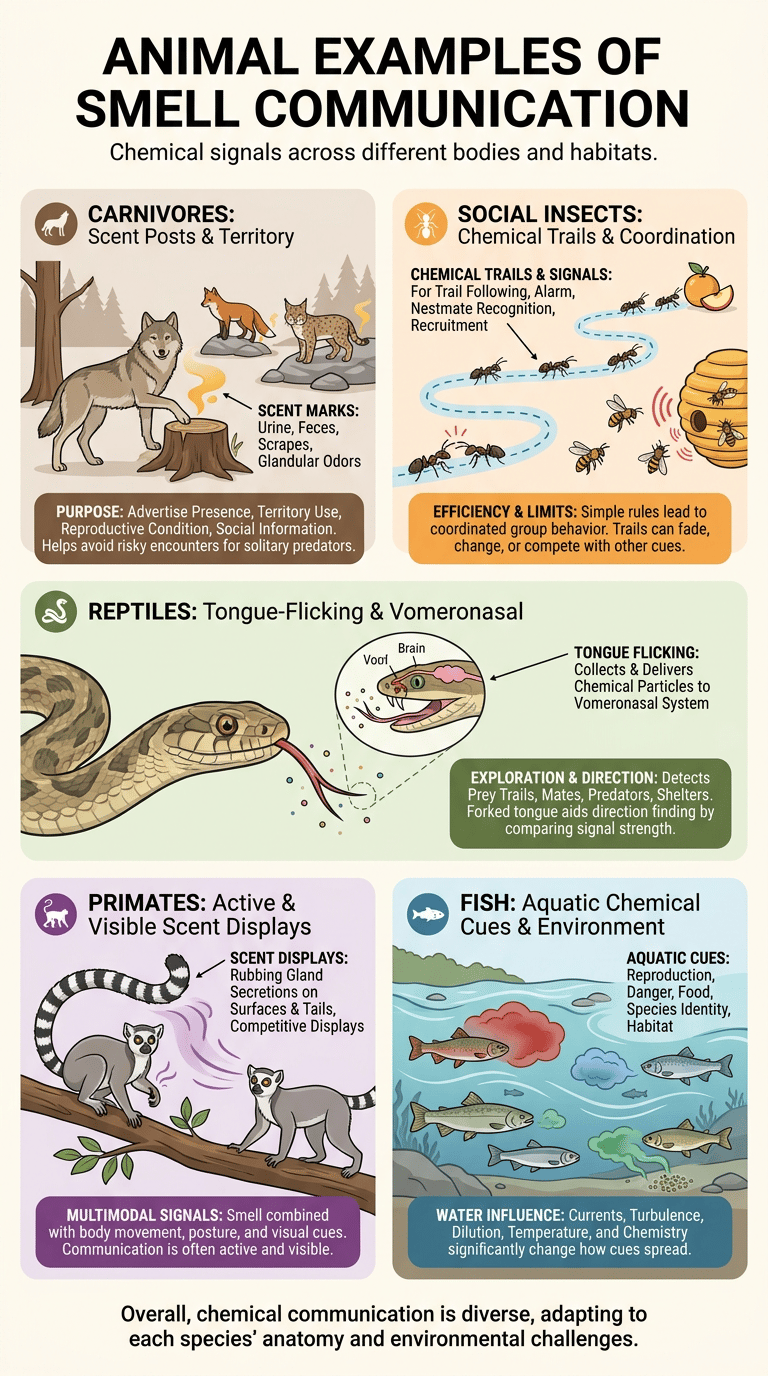 How Animals Use Smell to Communicate infographic section 3