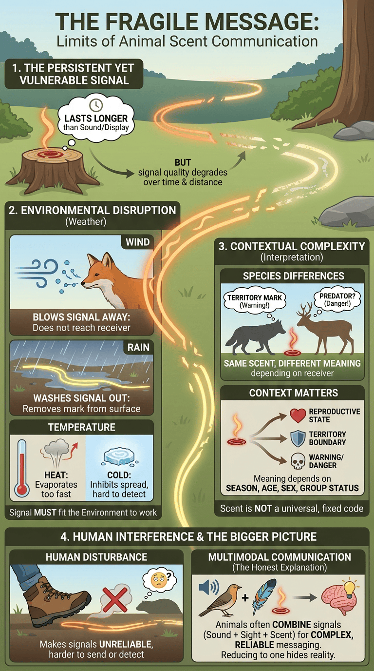 How Animals Use Smell to Communicate infographic