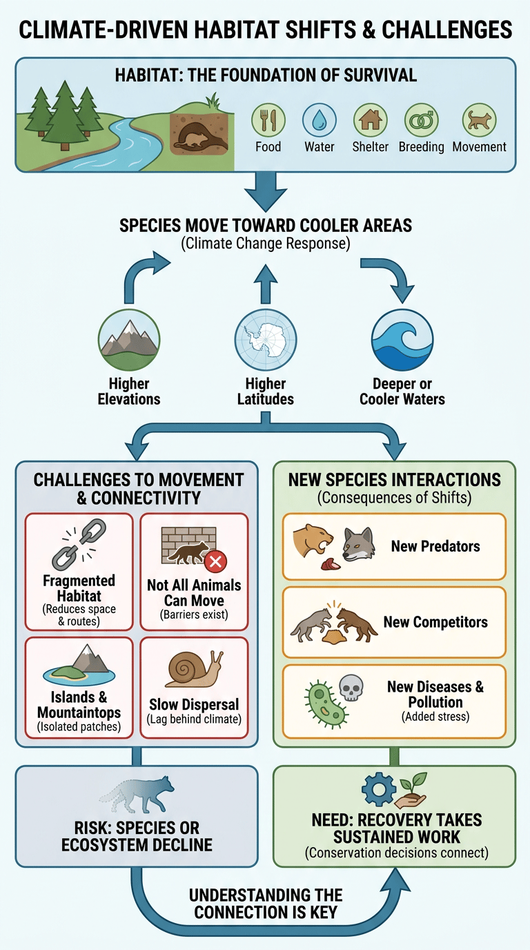 How Climate Change Affects Animals infographic