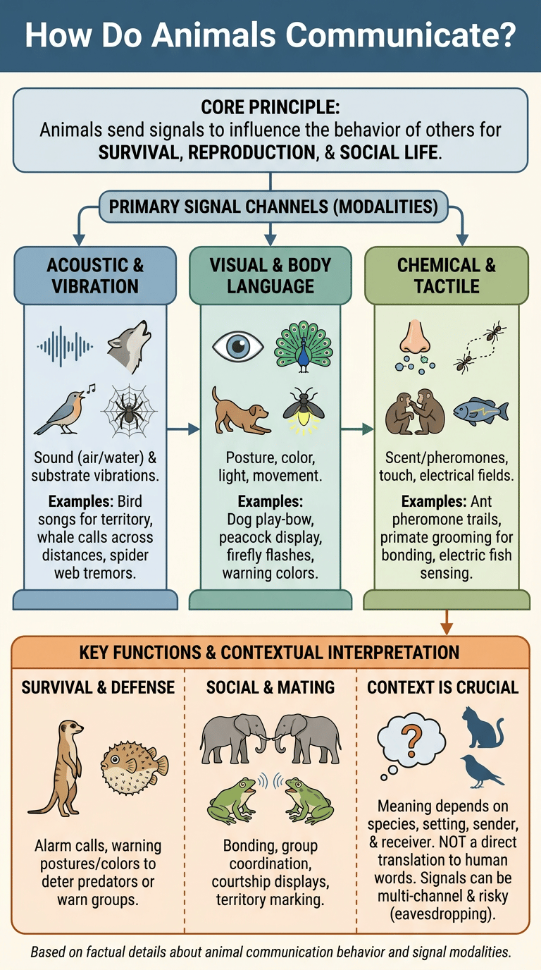 How Do Animals Communicate? infographic full article
