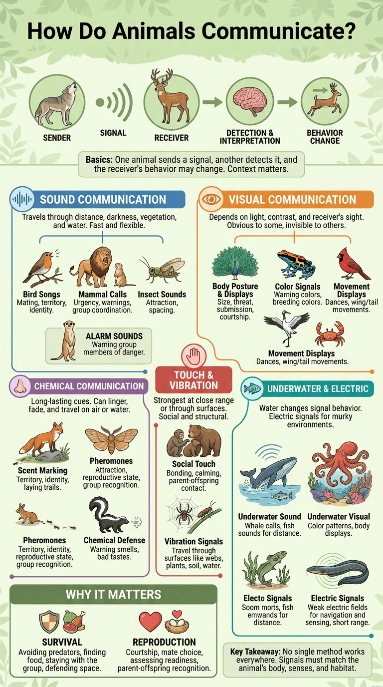 How Do Animals Communicate? infographic