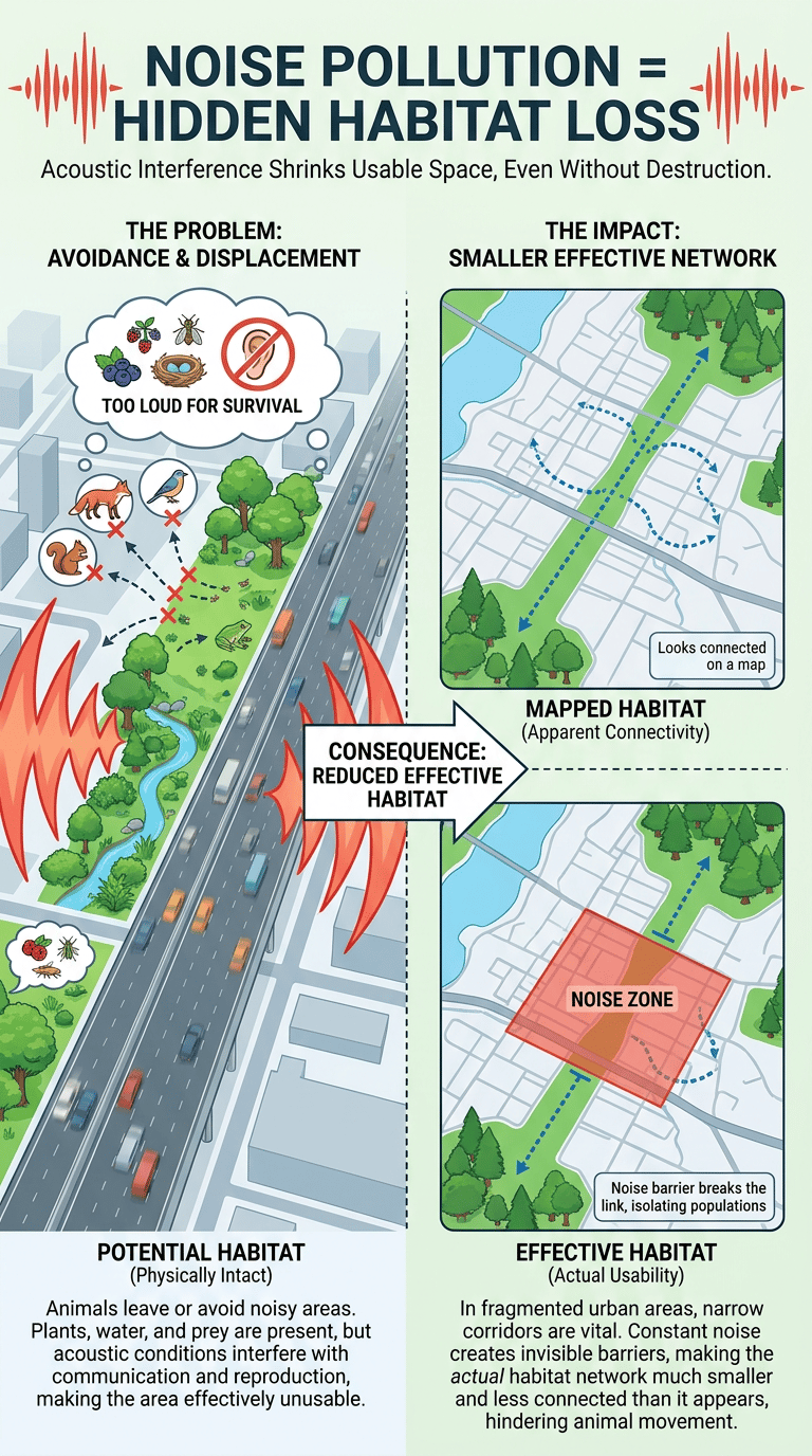 How Noise Pollution Affects Wildlife infographic section 2