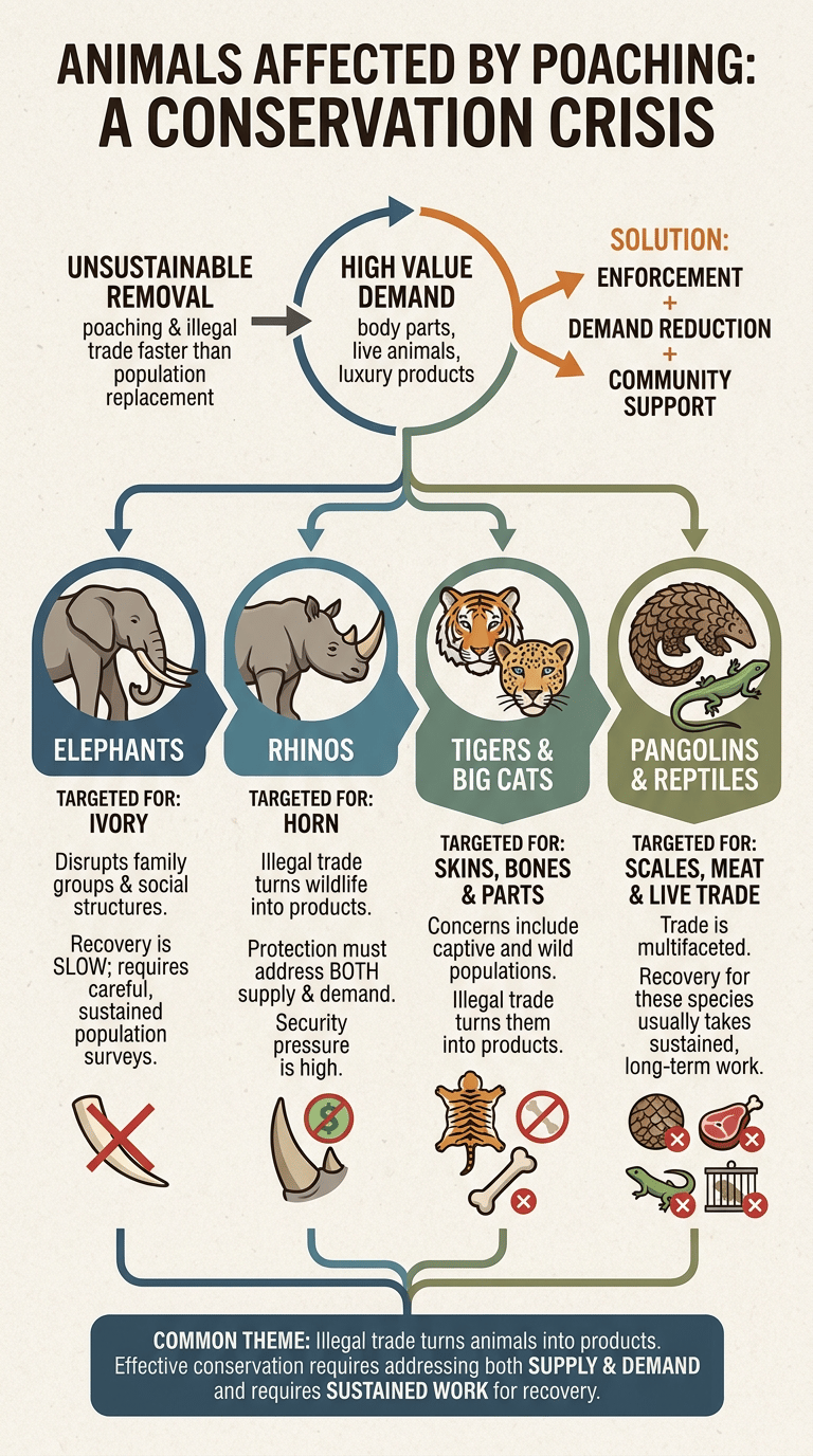 Poaching and Wildlife infographic