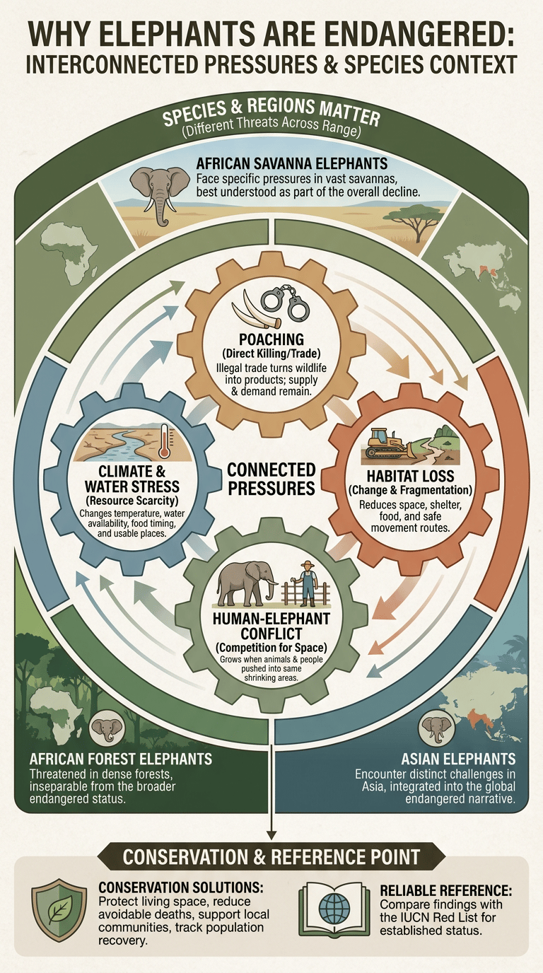 Why Are Elephants Endangered? infographic