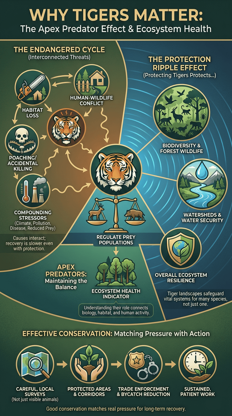 Why Are Tigers Endangered? infographic