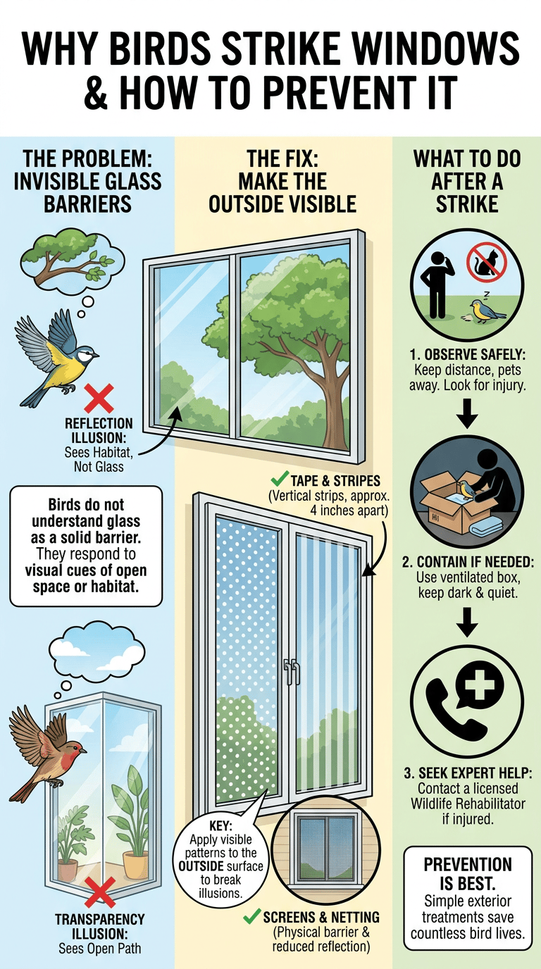 Window Strike Patterns Window Strikes and Birds
