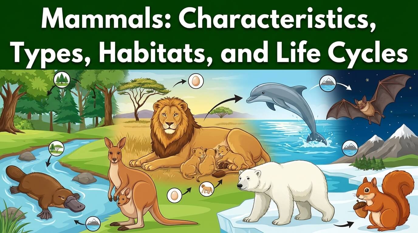 Mammals: Characteristics, Types, Habitats, and Life Cycles