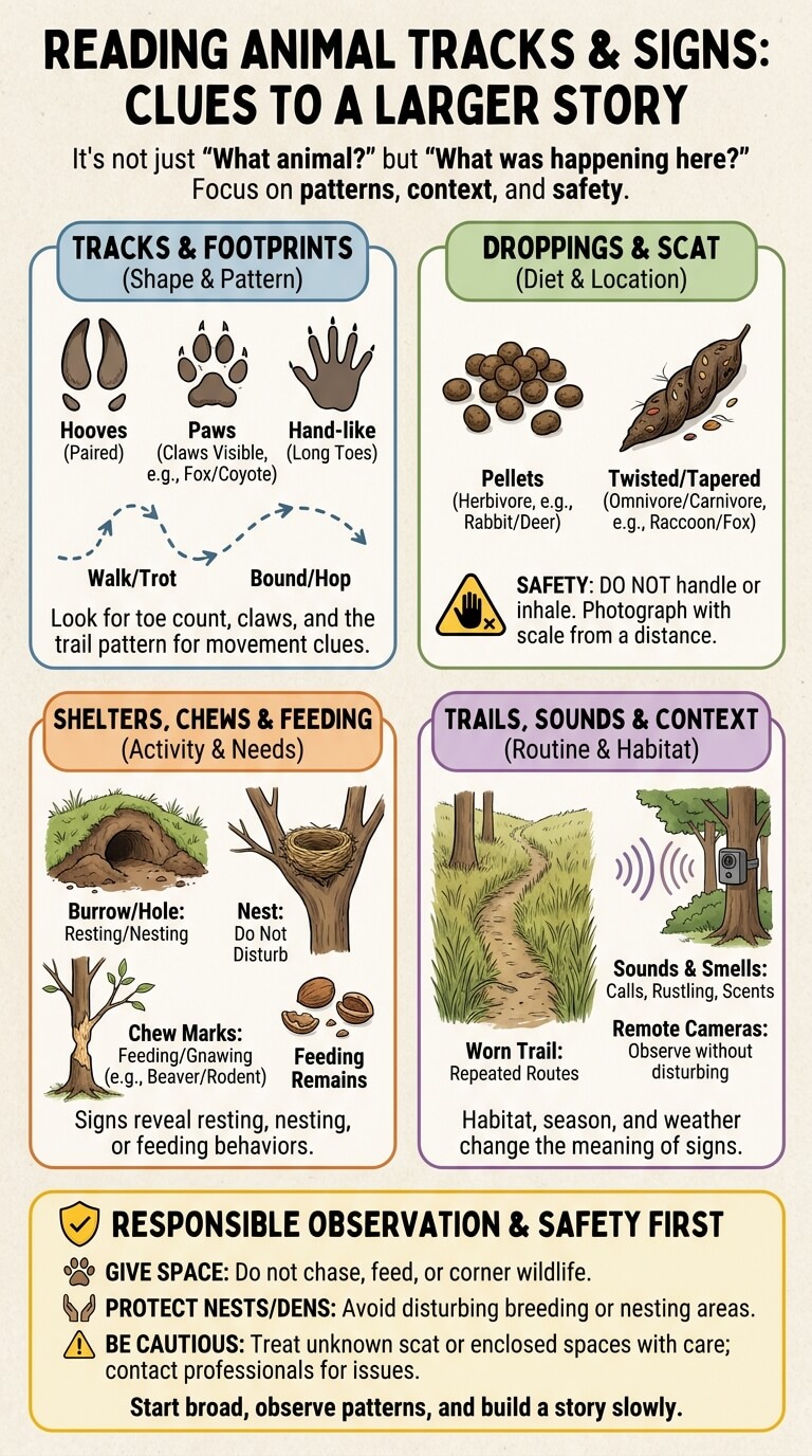 Animal Tracks and Signs: Read Wildlife Clues
