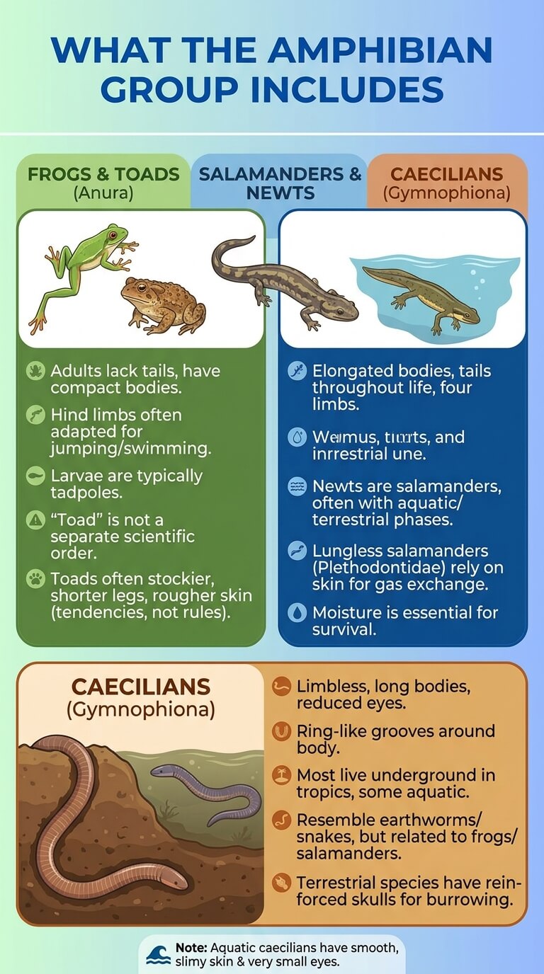 What the Amphibian Group Includes