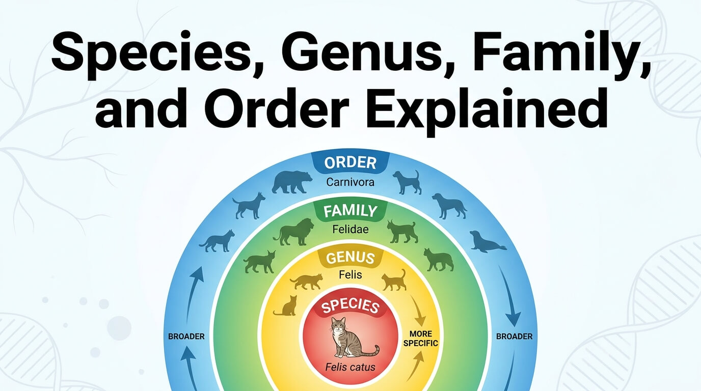 Species, Genus, Family, and Order Explained