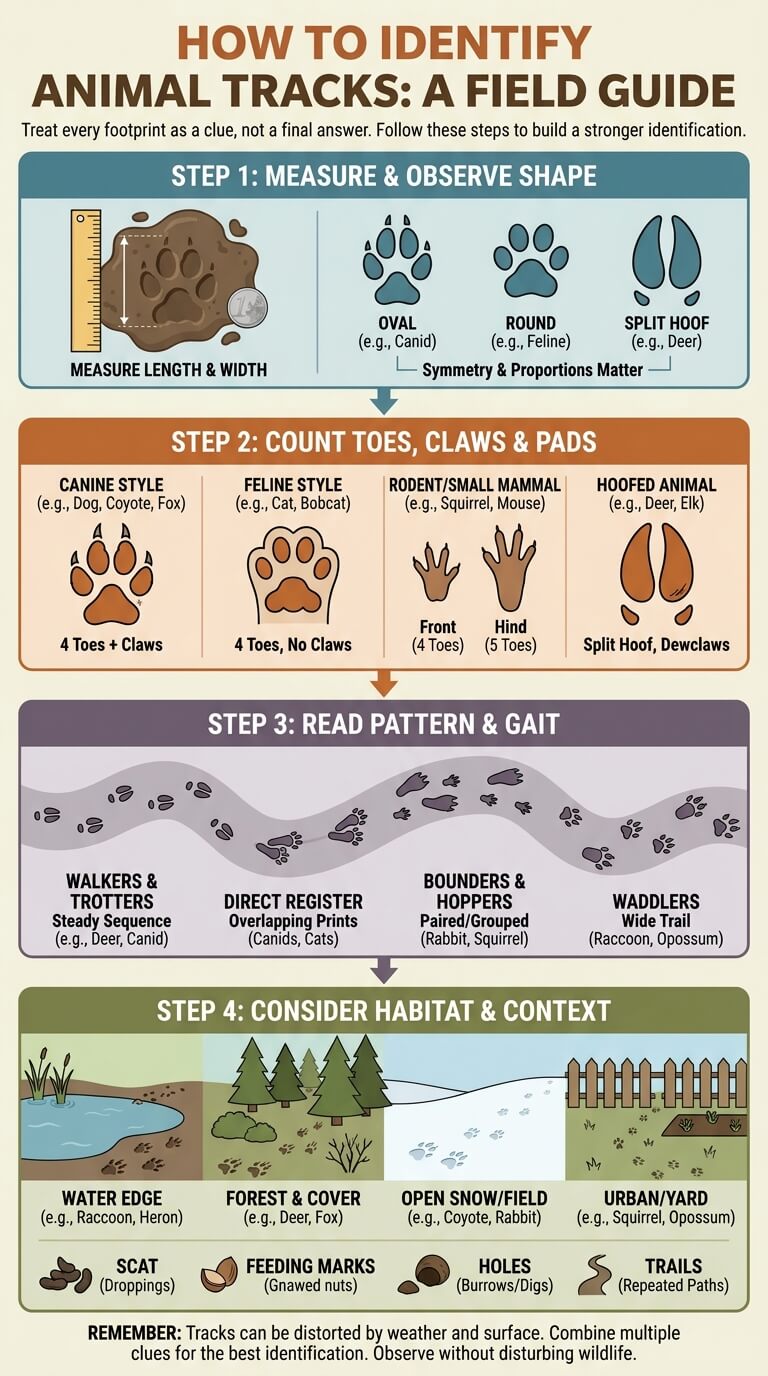 How to Identify Animal Tracks: Field Guide