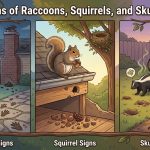 Signs of Raccoons, Squirrels, and Skunks thumbnail