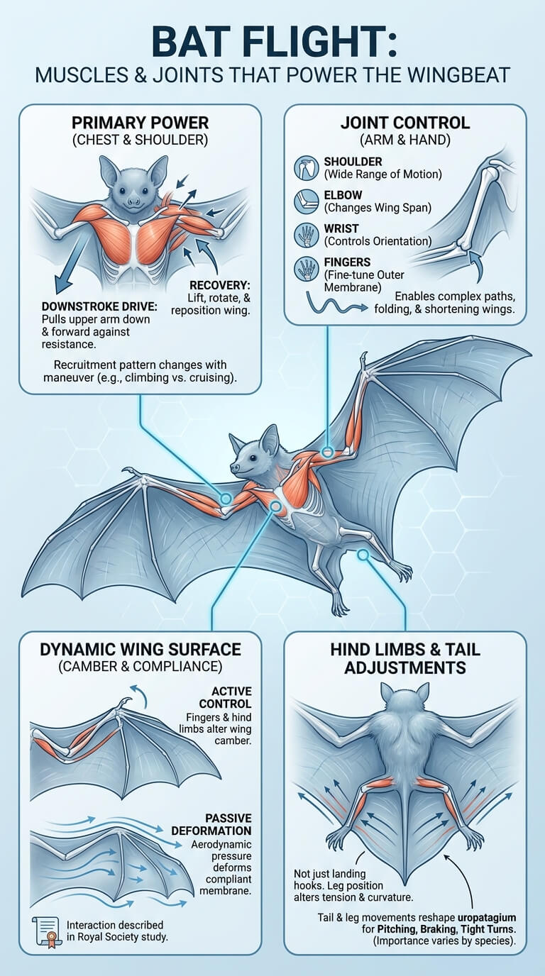 Muscles and Joints That Power Flight
