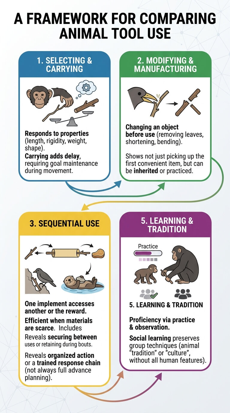 A Framework for Comparing Animal Tool Use