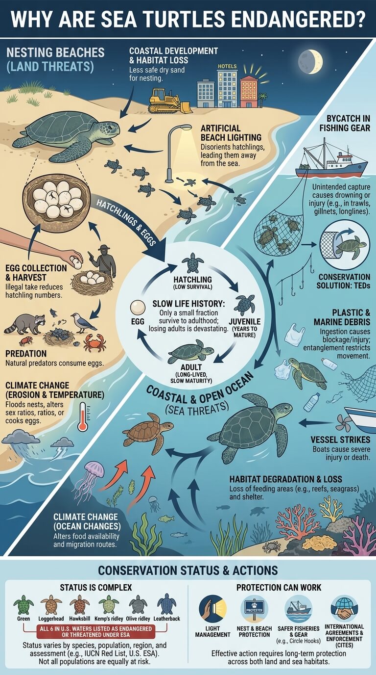 Why Are Sea Turtles Endangered?