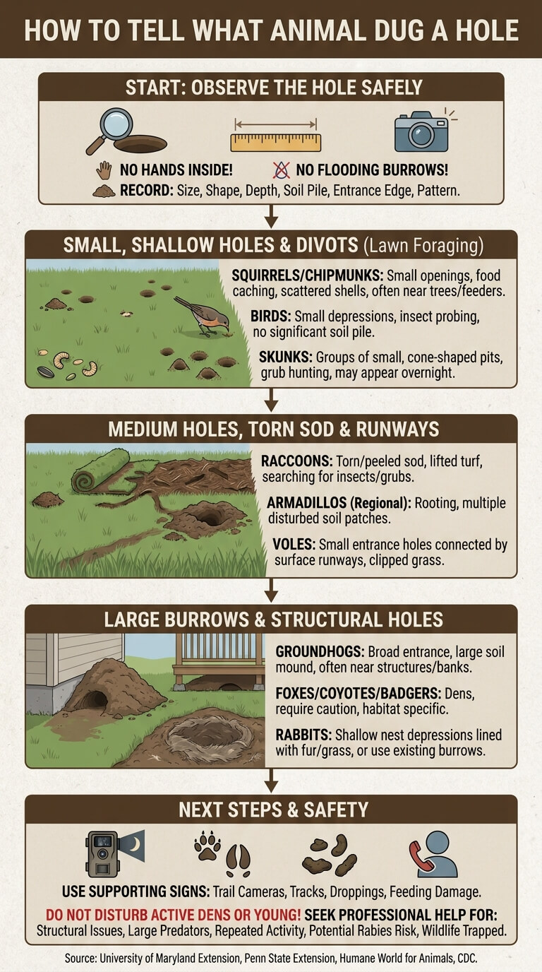 How to Tell What Animal Dug a Hole