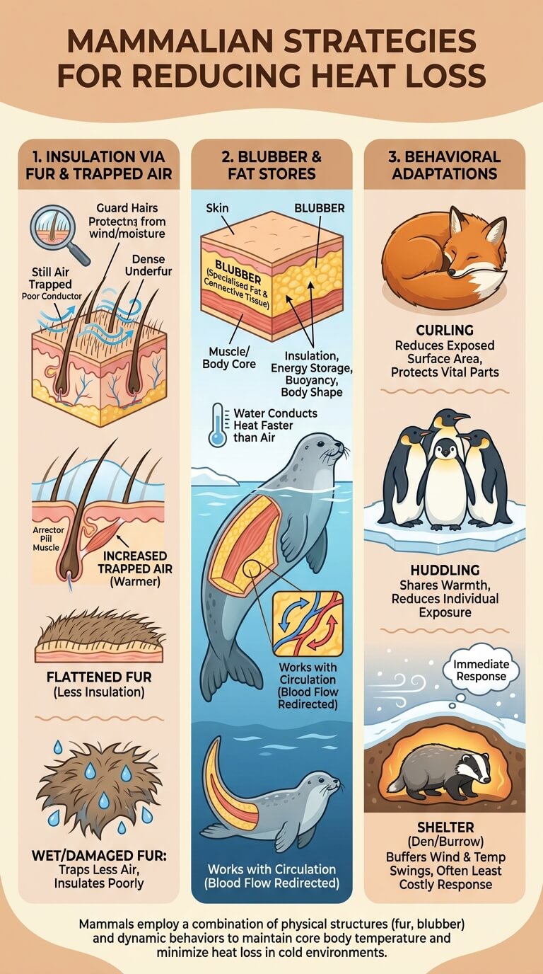 How Mammals Reduce Heat Loss