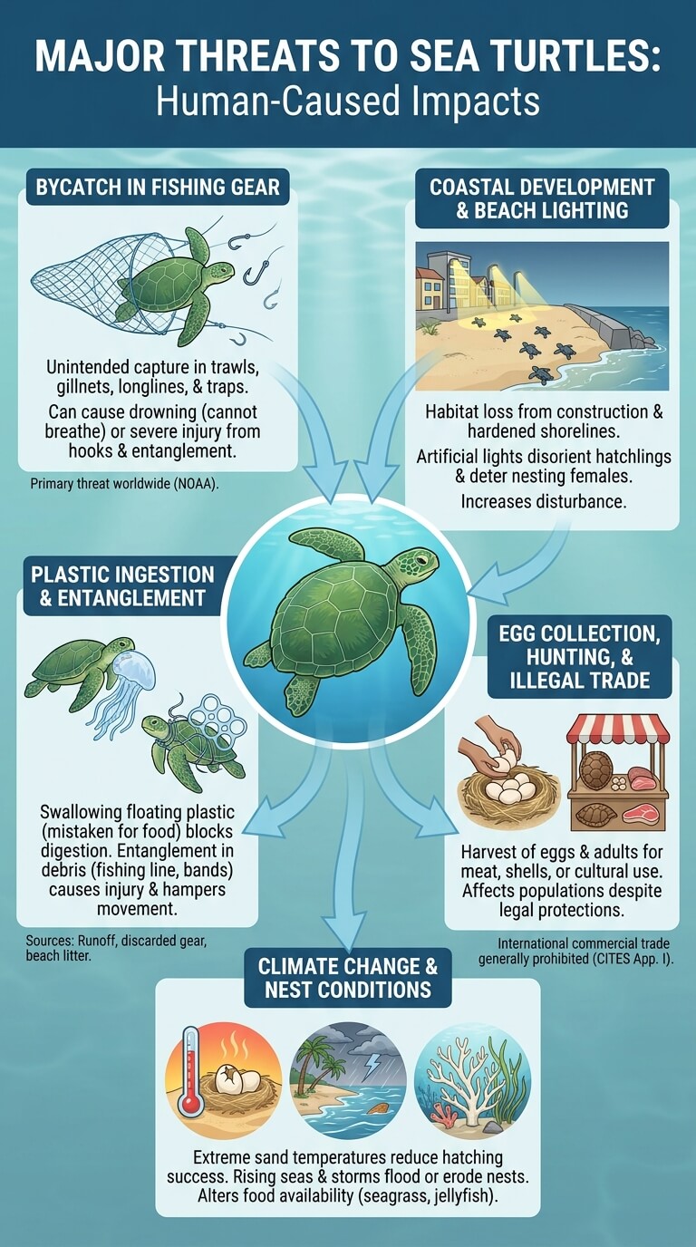 Major Threats to Sea Turtles