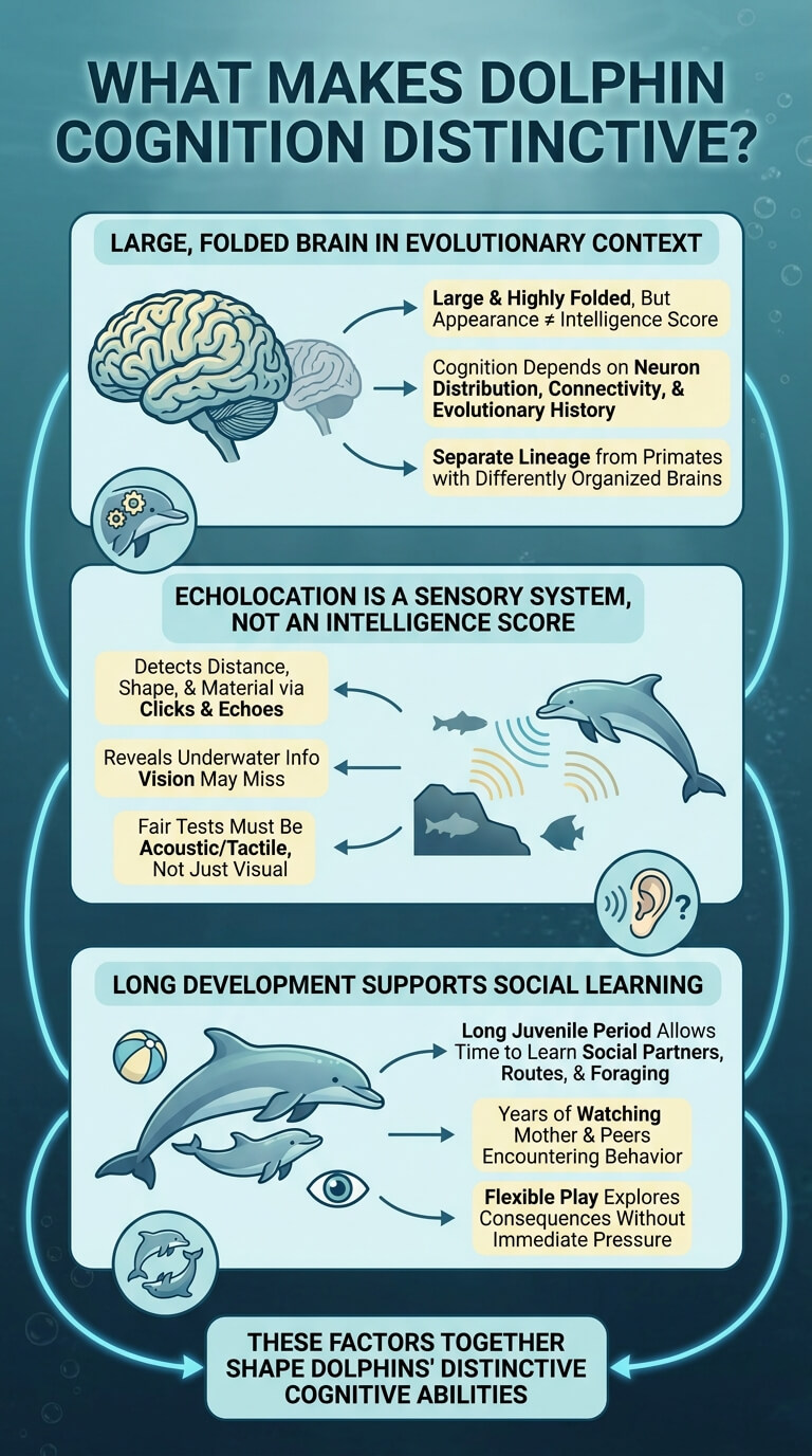 What Makes Dolphin Cognition Distinctive?