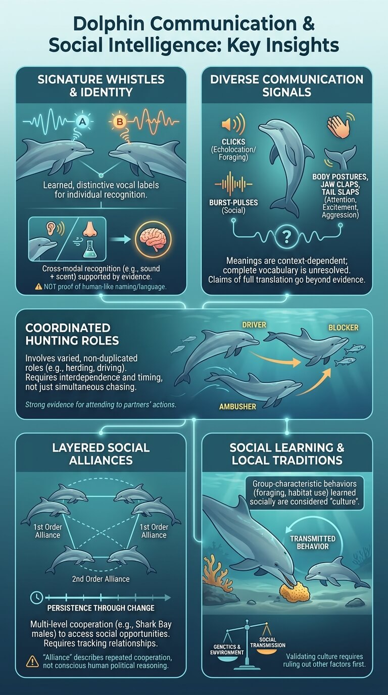 Dolphin Communication and Social Intelligence