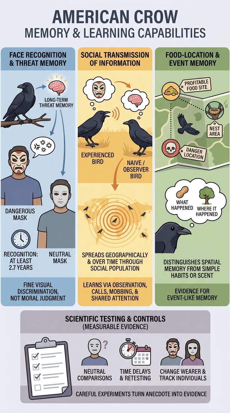 Crow Memory and Face Recognition