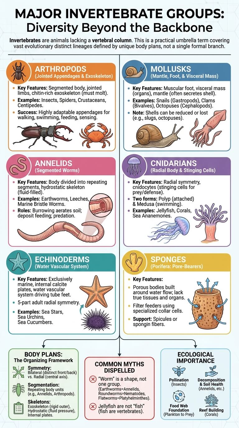 Major Invertebrate Groups Explained