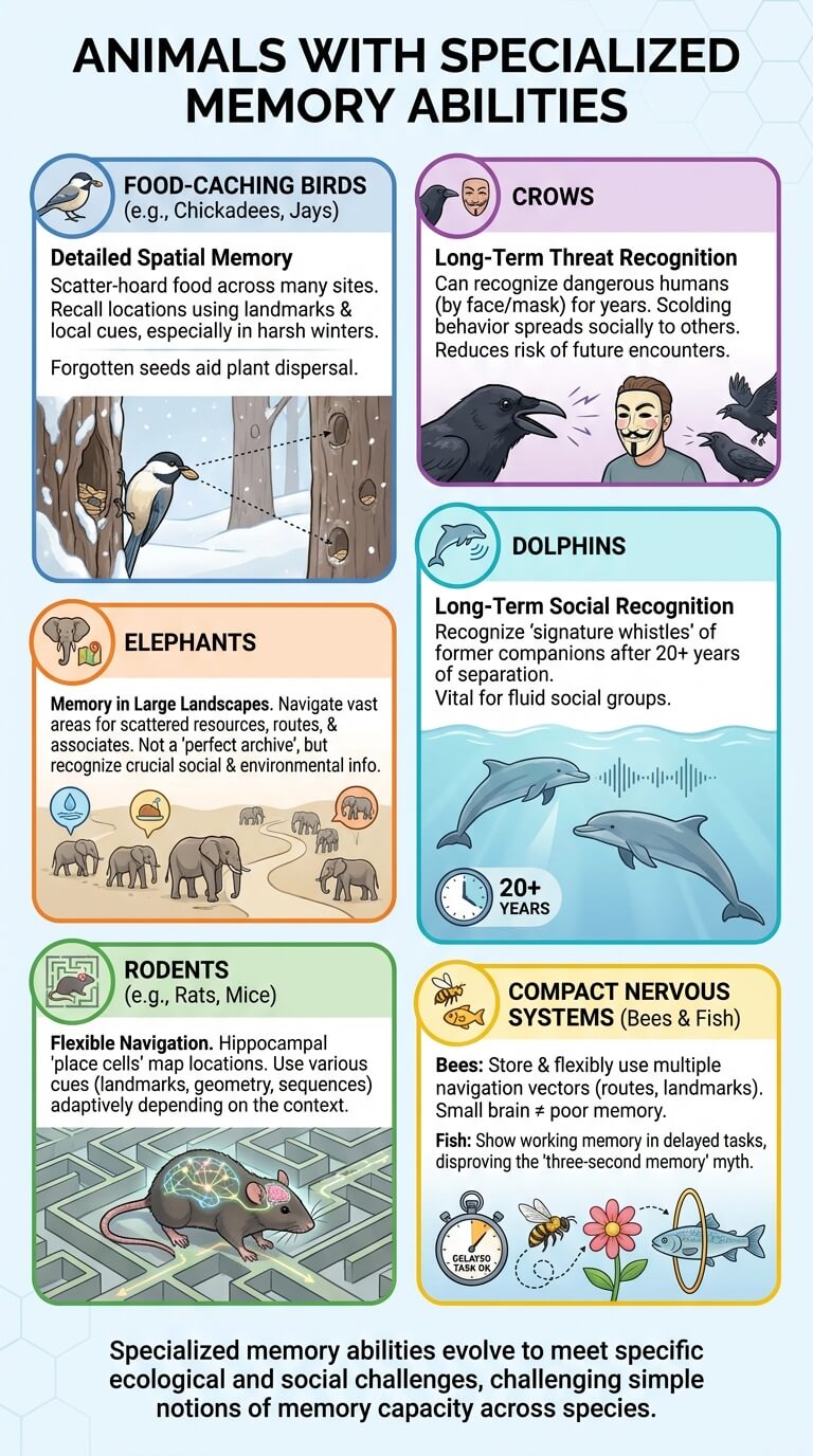 Animals with Specialized Memory Abilities