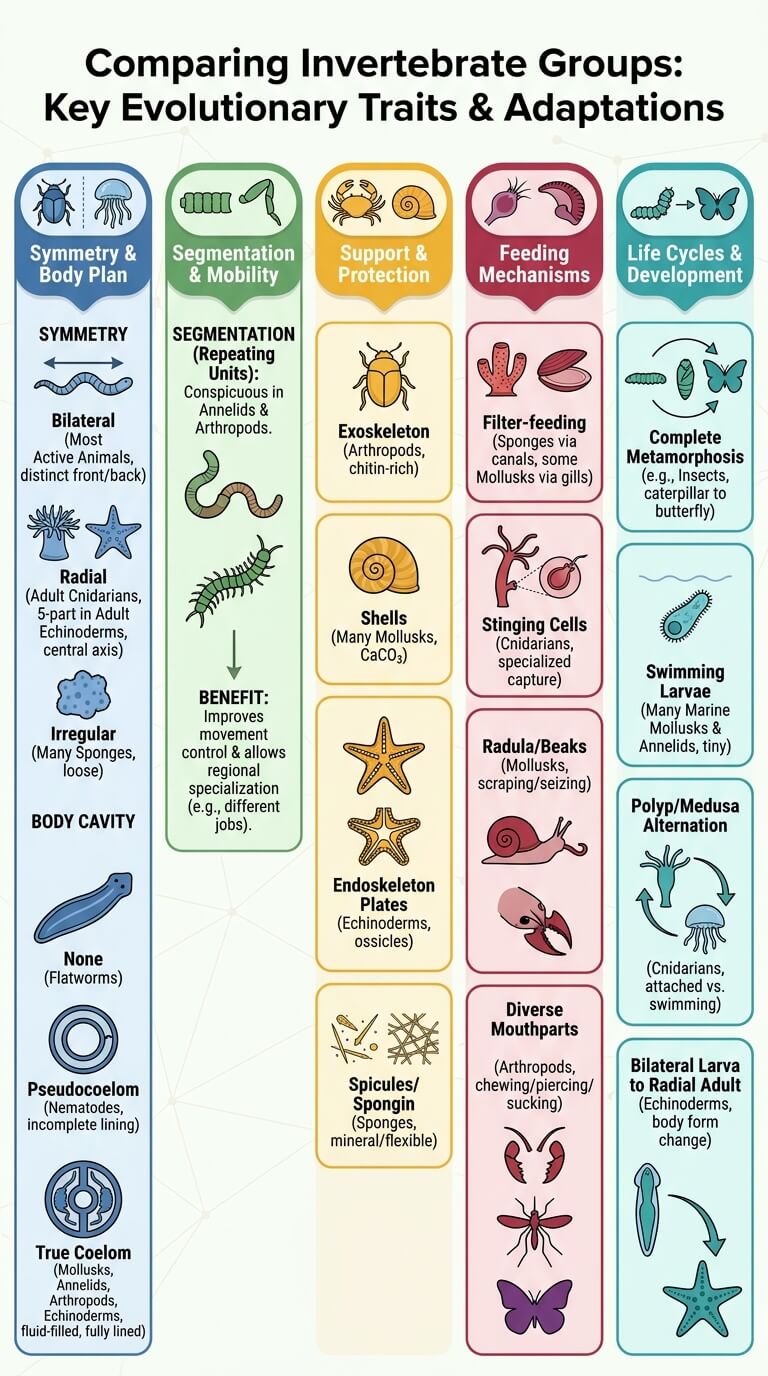 How to Compare Invertebrate Groups