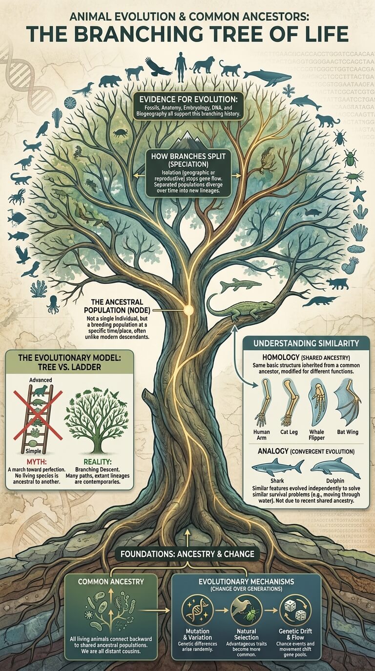 Animal Evolution and Common Ancestors Explained