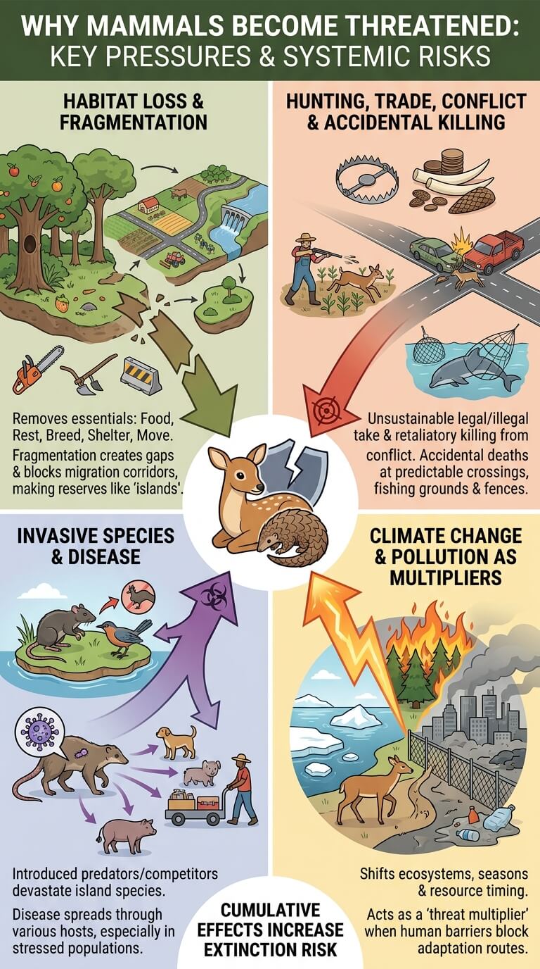 Why Mammals Become Threatened