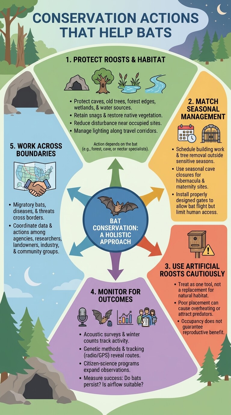 Conservation Actions That Help Bats