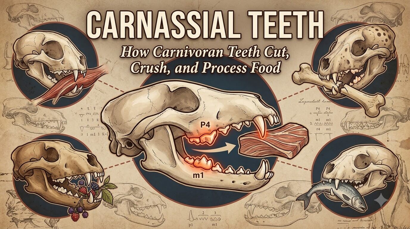 Carnassial Teeth: How Carnivoran Teeth Cut, Crush, and Process Food