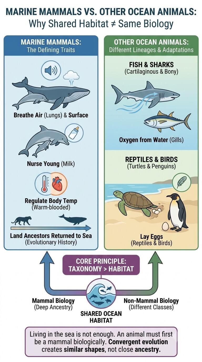 Marine Mammals Versus Other Ocean Animals