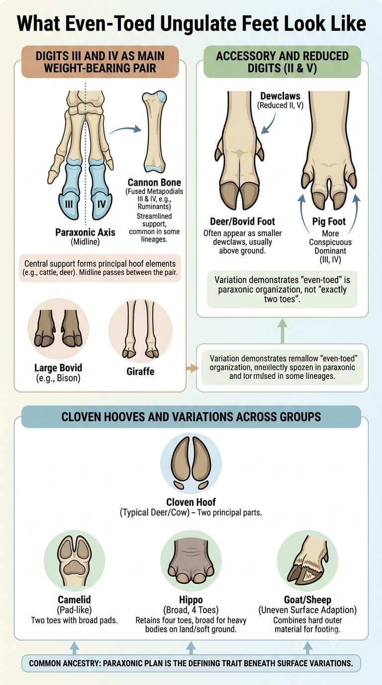 What Even-Toed Ungulate Feet Look Like