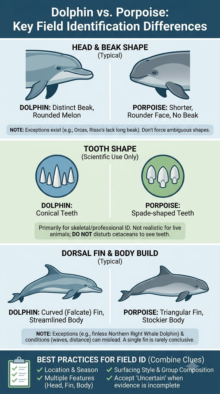 How to Tell a Dolphin From a Porpoise