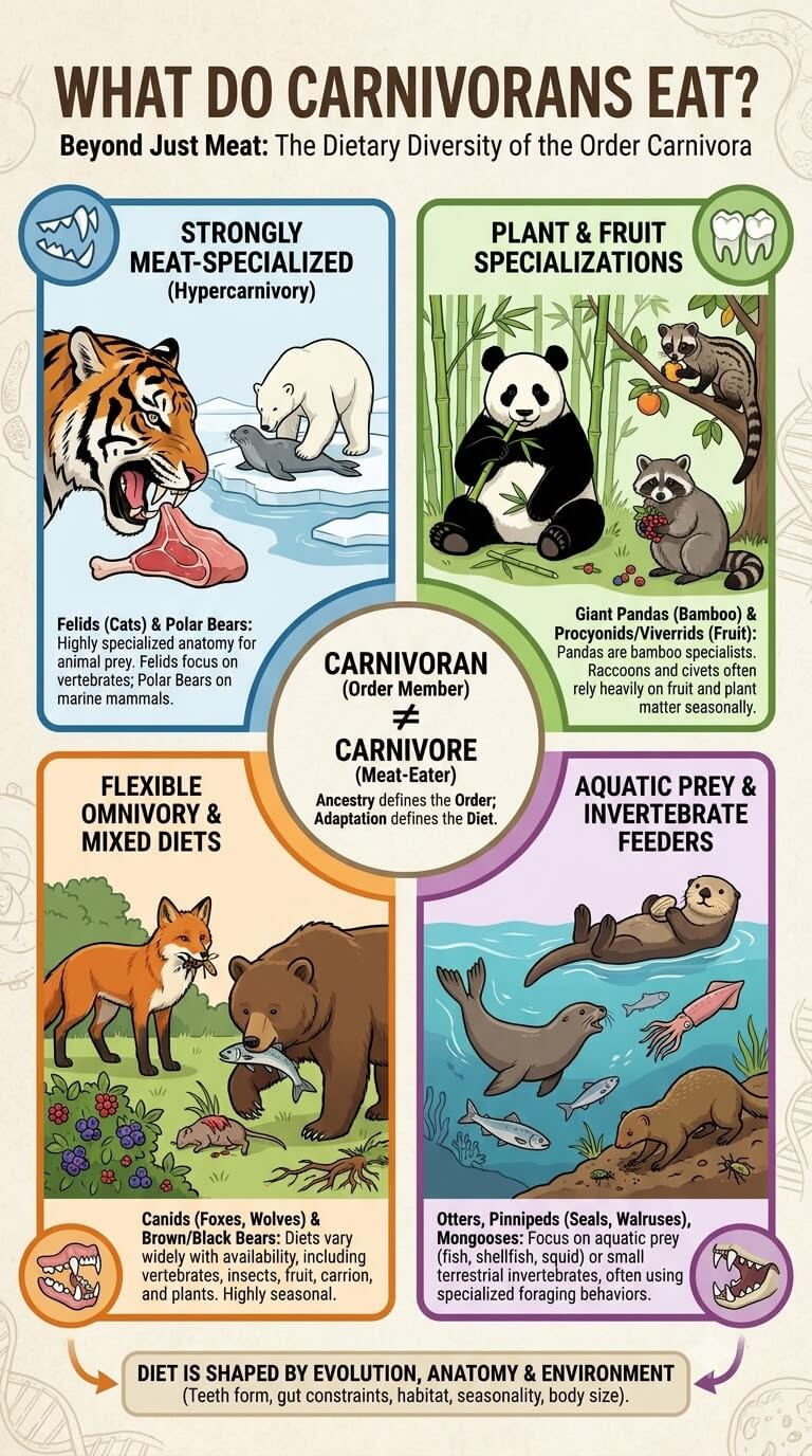 What Do Carnivorans Eat