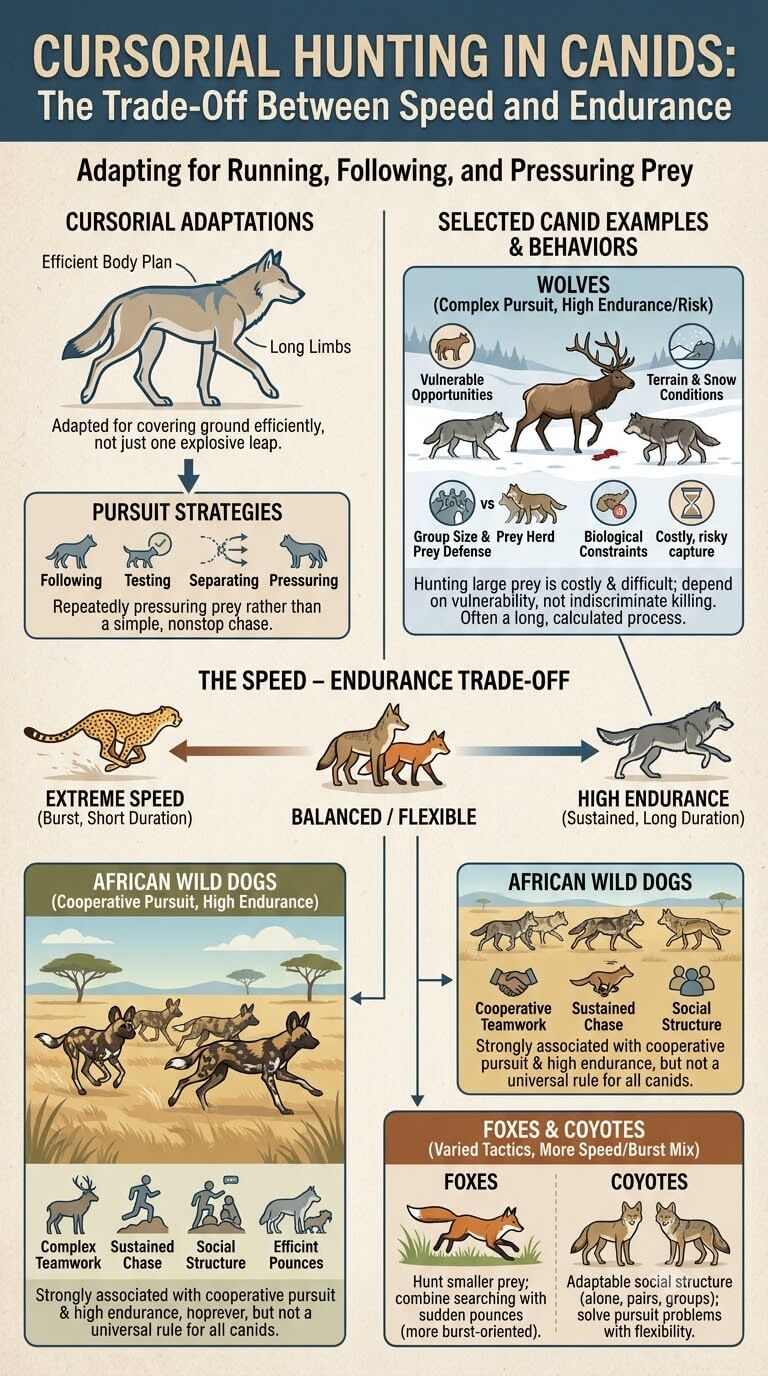 Pursuit and Cursorial Hunting
