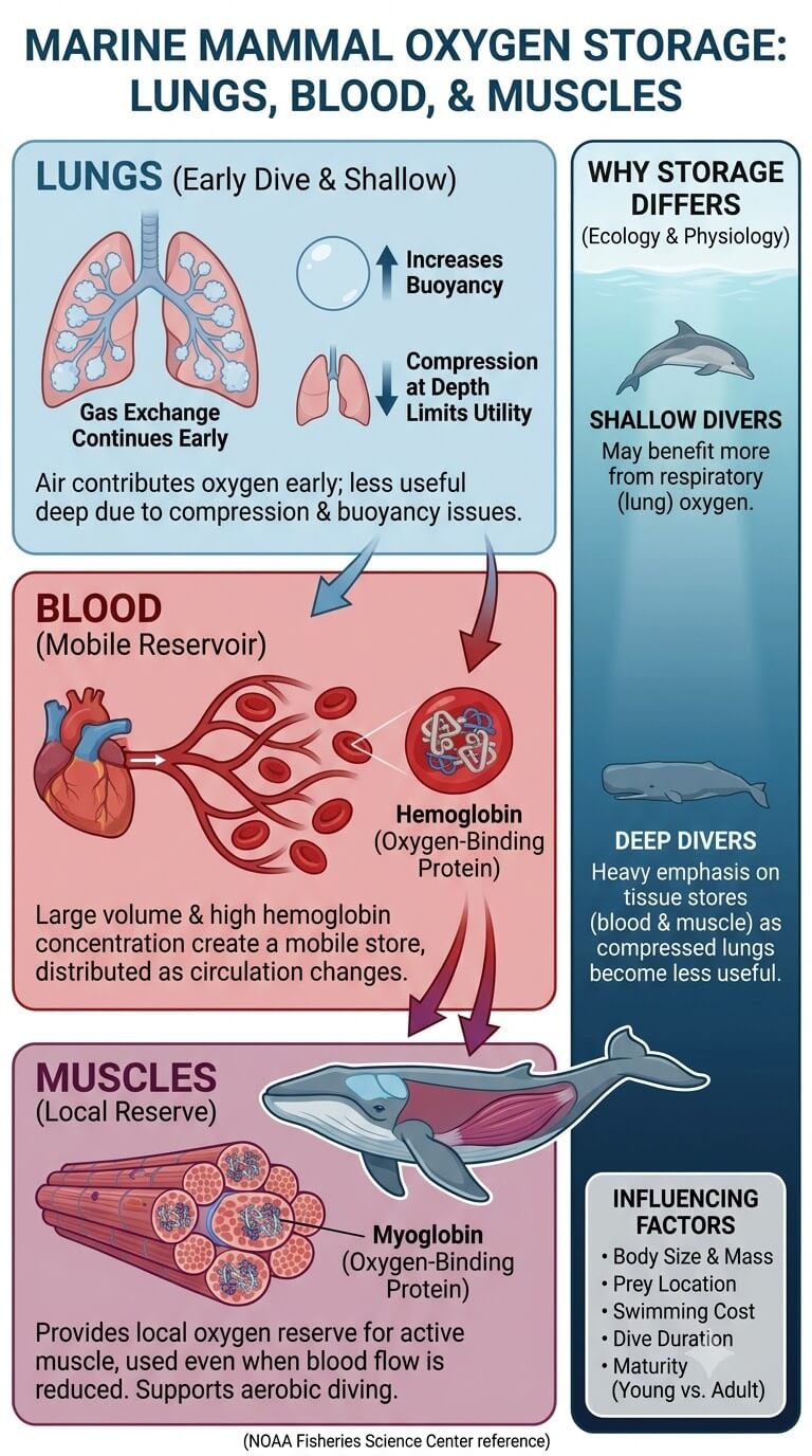 Where Marine Mammals Store Oxygen