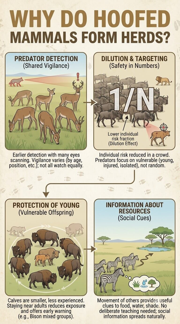 Why Do Hoofed Mammals Form Herds?