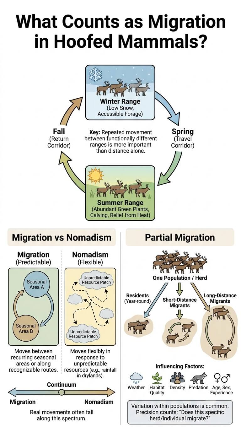 What Counts as Migration in Hoofed Mammals?